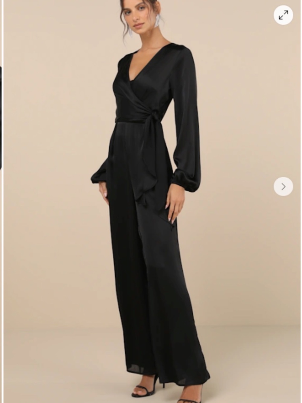 Lulu's Sexy Chic Elegant Wedding Special Event Sophisticated Wrap Jumpsuit